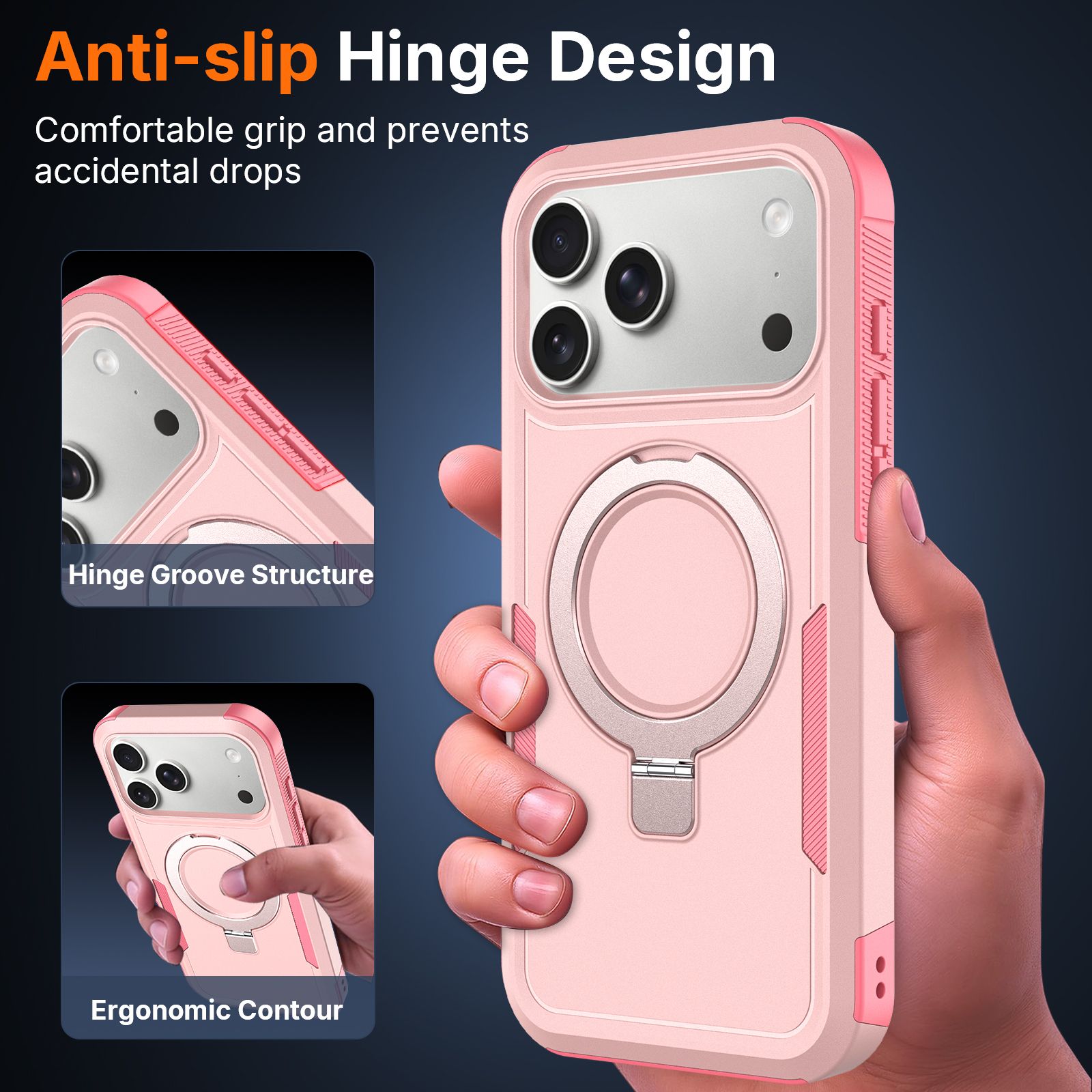 Apex Grip Dual Layer Rugged Case with Ring Kickstand — 263