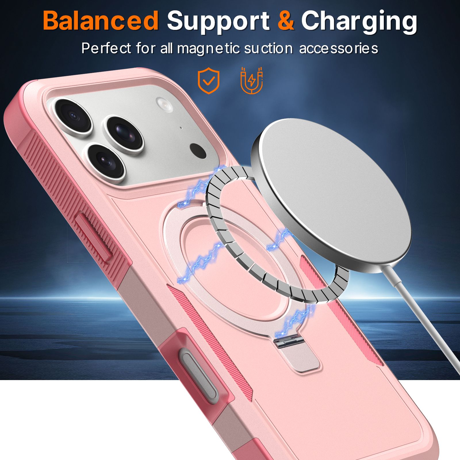 Apex Grip Dual Layer Rugged Case with Ring Kickstand — 267