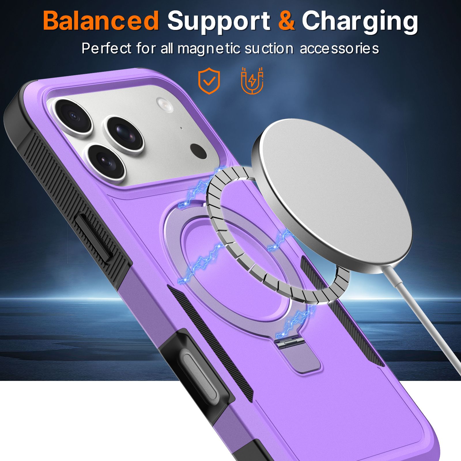 Apex Grip Dual Layer Rugged Case with Ring Kickstand — 239