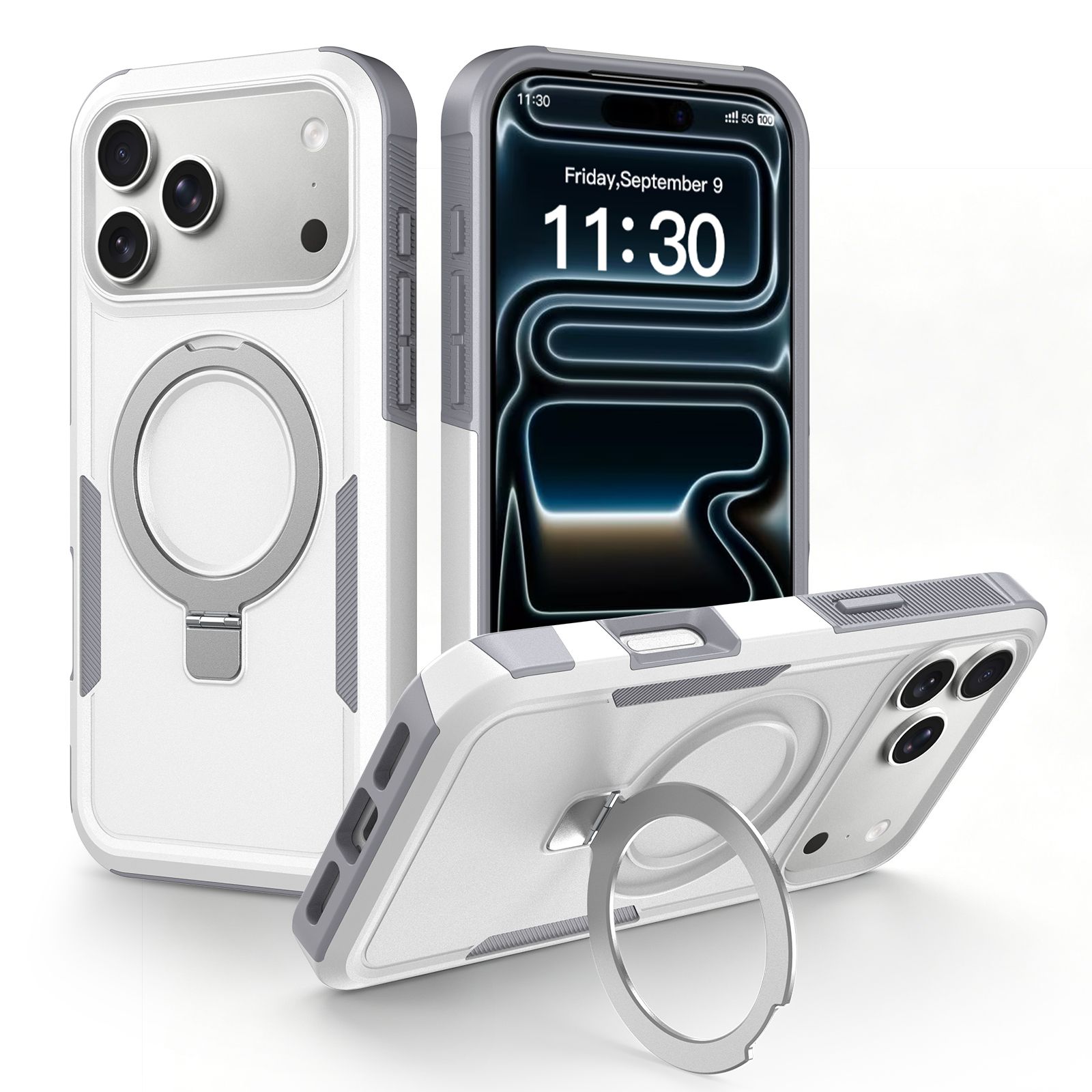 Apex Grip Dual Layer Rugged Case with Ring Kickstand — 220