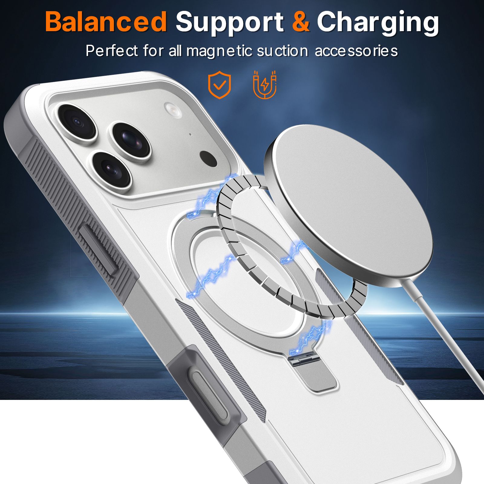 Apex Grip Dual Layer Rugged Case with Ring Kickstand — 225
