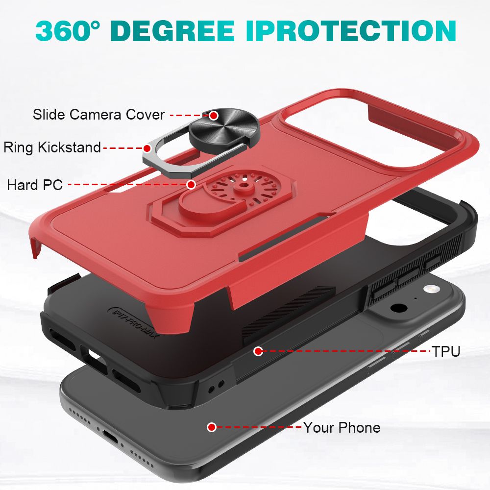 Apex Grip Dual Layer Rugged Case with Ring Kickstand — 191