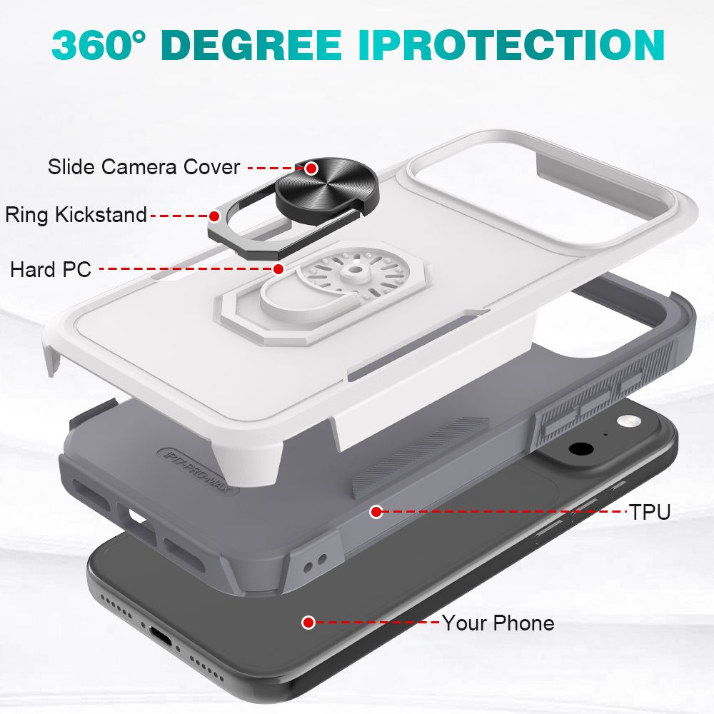 Apex Grip Dual Layer Rugged Case with Ring Kickstand — 176
