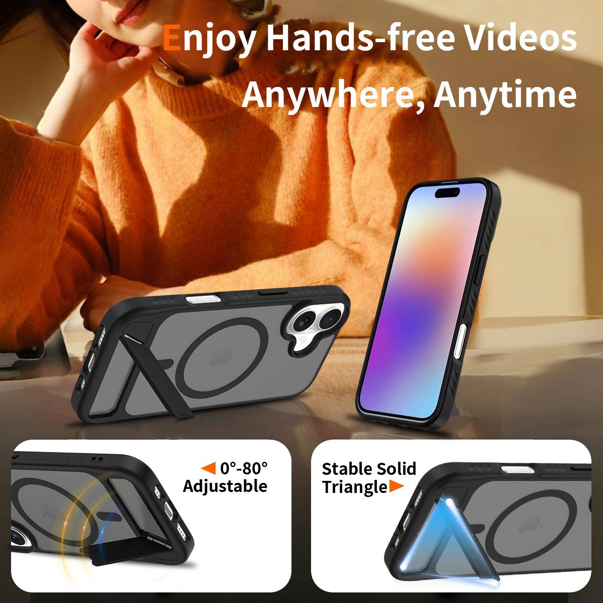 Tilt 45° Frosted Magnetic Stand Case — 7