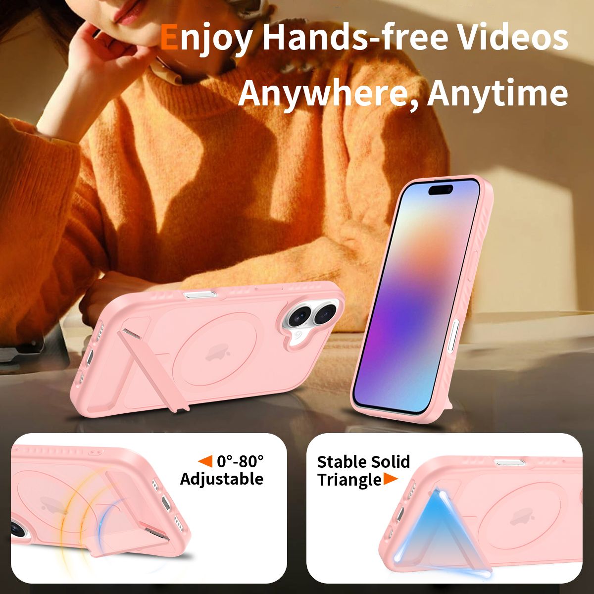 Tilt 45° Frosted Magnetic Stand Case — 23