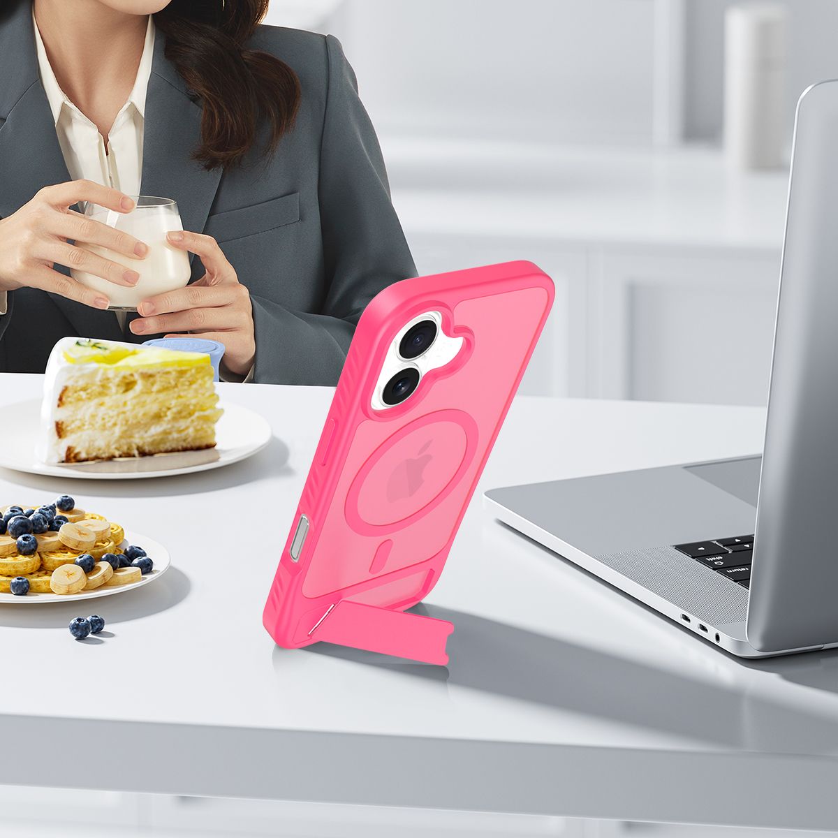 Tilt 45° Frosted Magnetic Stand Case — 31