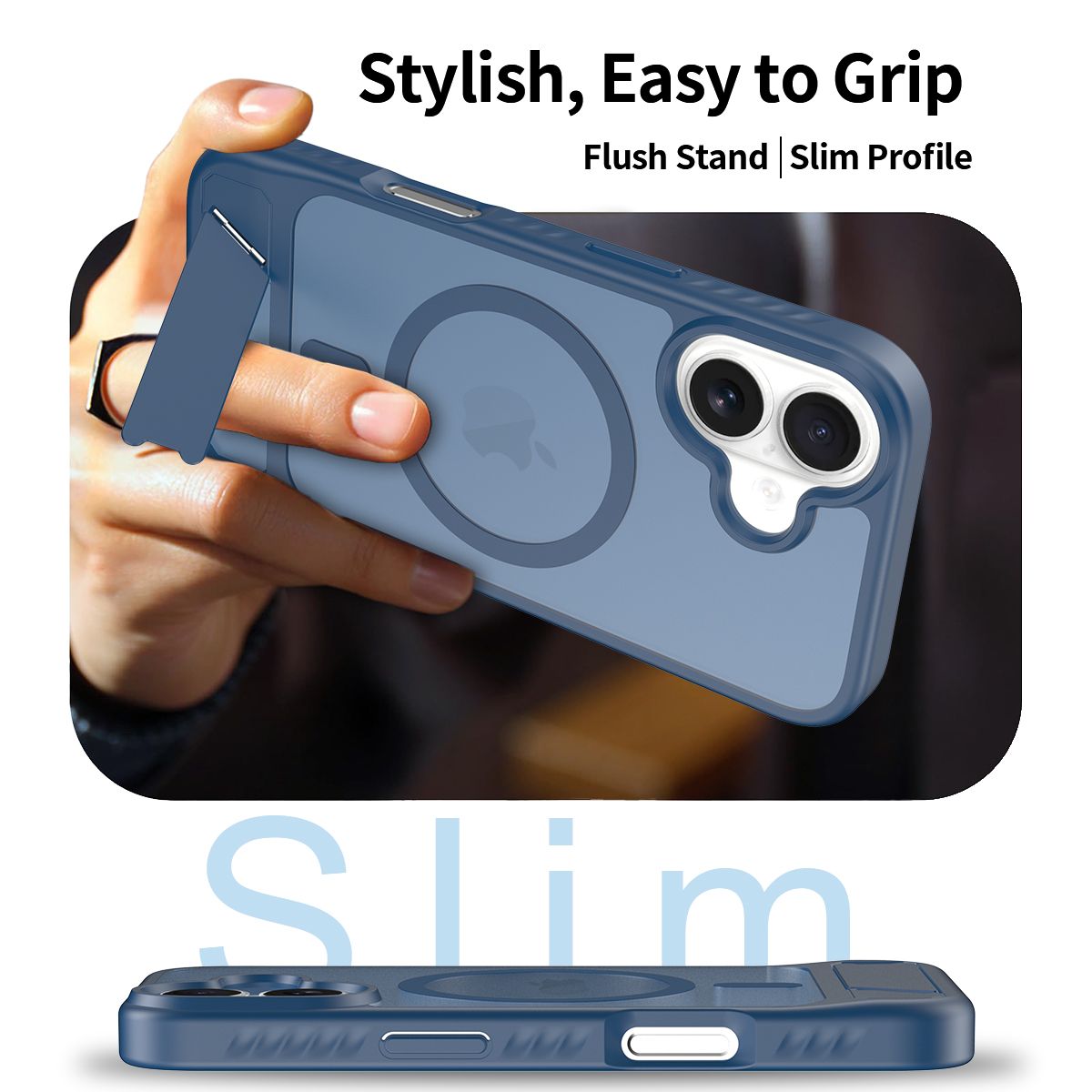 Tilt 45° Frosted Magnetic Stand Case — 36