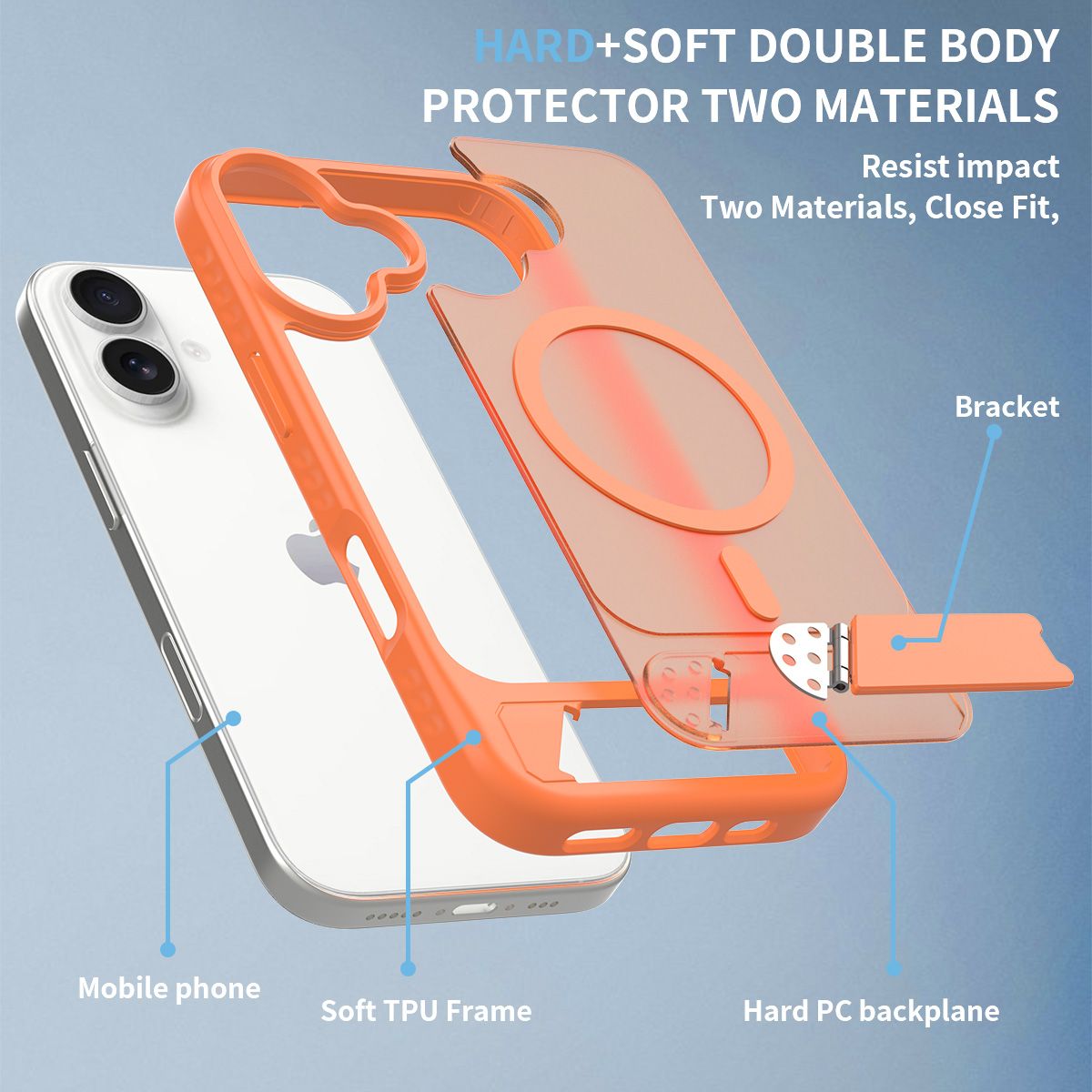 Tilt 45° Frosted Magnetic Stand Case — 41