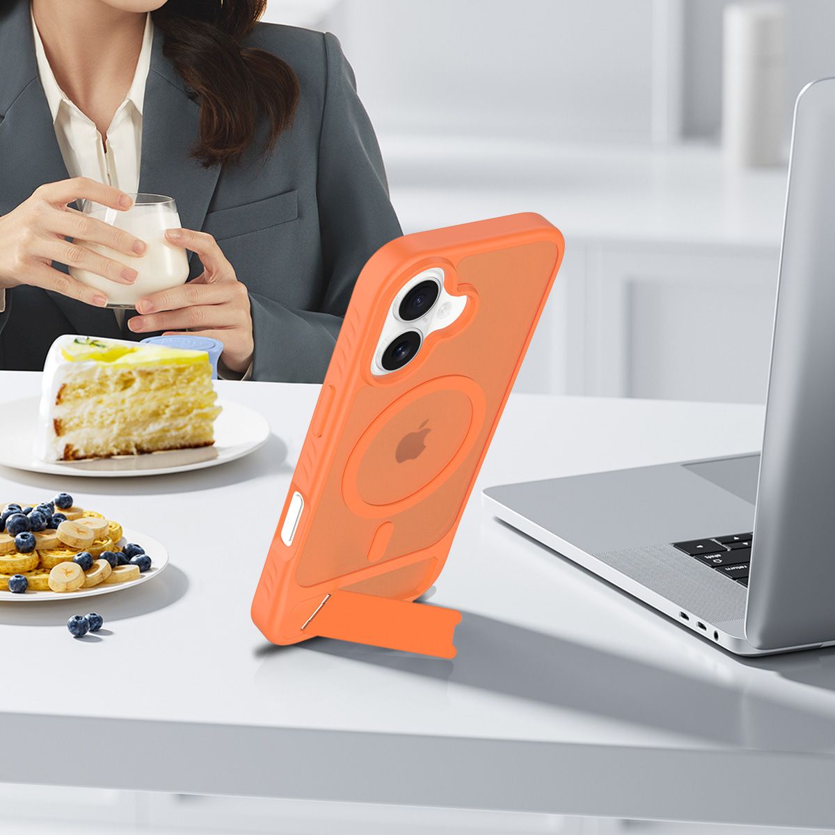Tilt 45° Frosted Magnetic Stand Case — 45