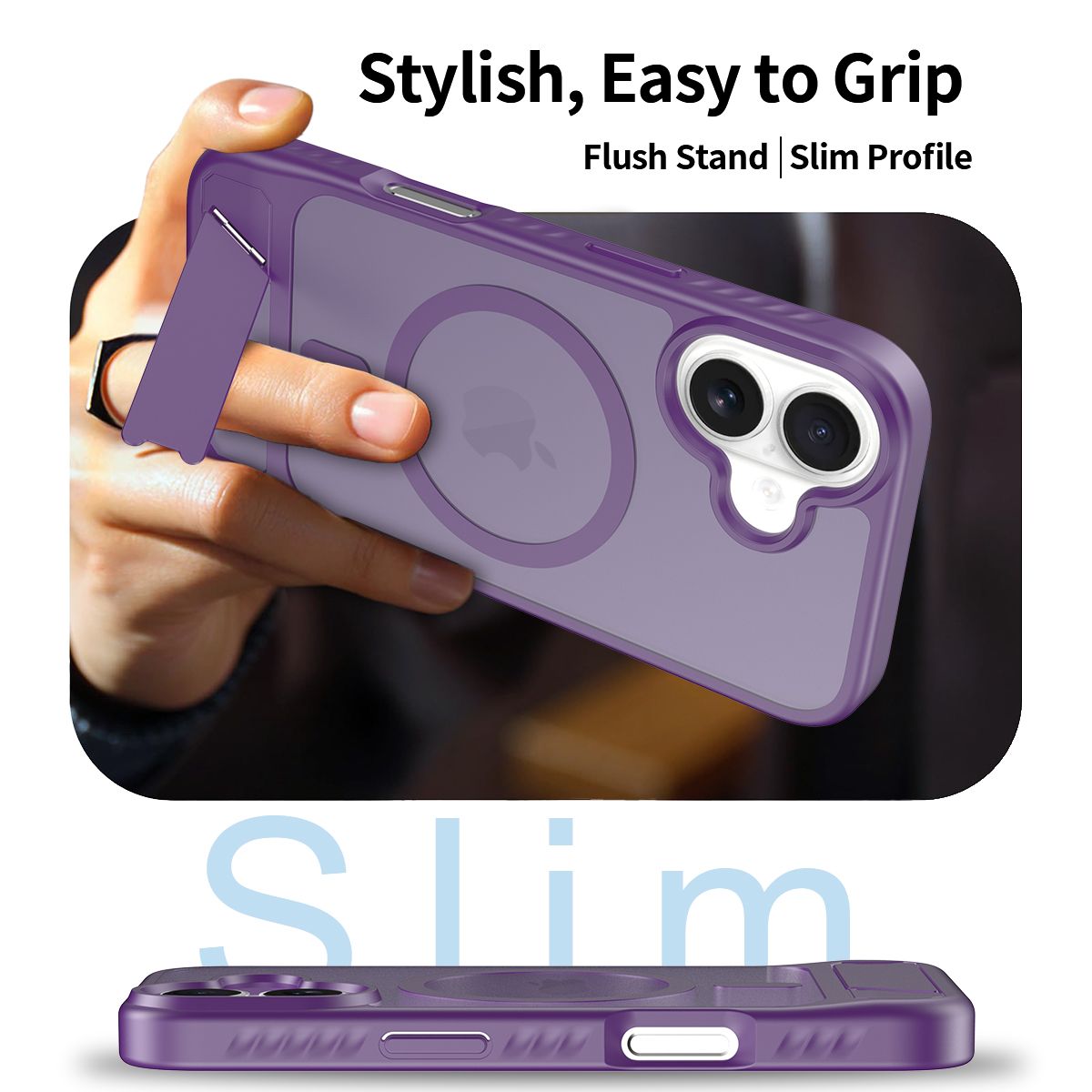 Tilt 45° Frosted Magnetic Stand Case — 50