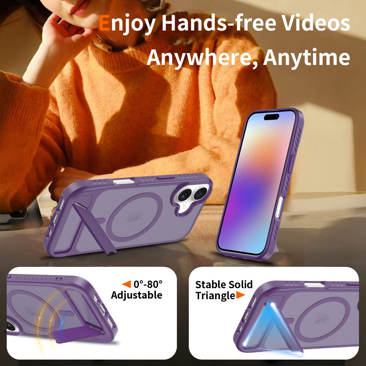 Tilt 45° Frosted Magnetic Stand Case — 51