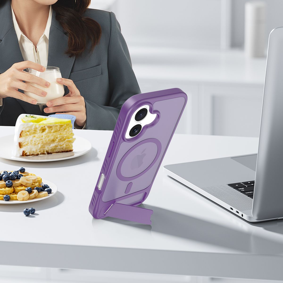 Tilt 45° Frosted Magnetic Stand Case — 52