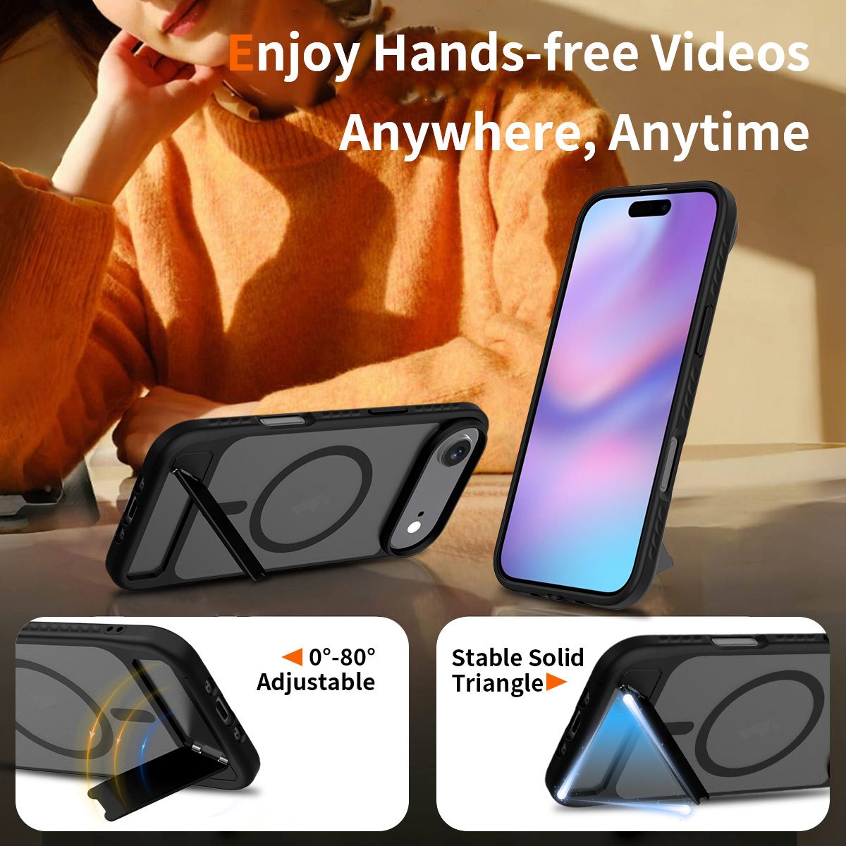 Tilt 45° Frosted Magnetic Stand Case — 72