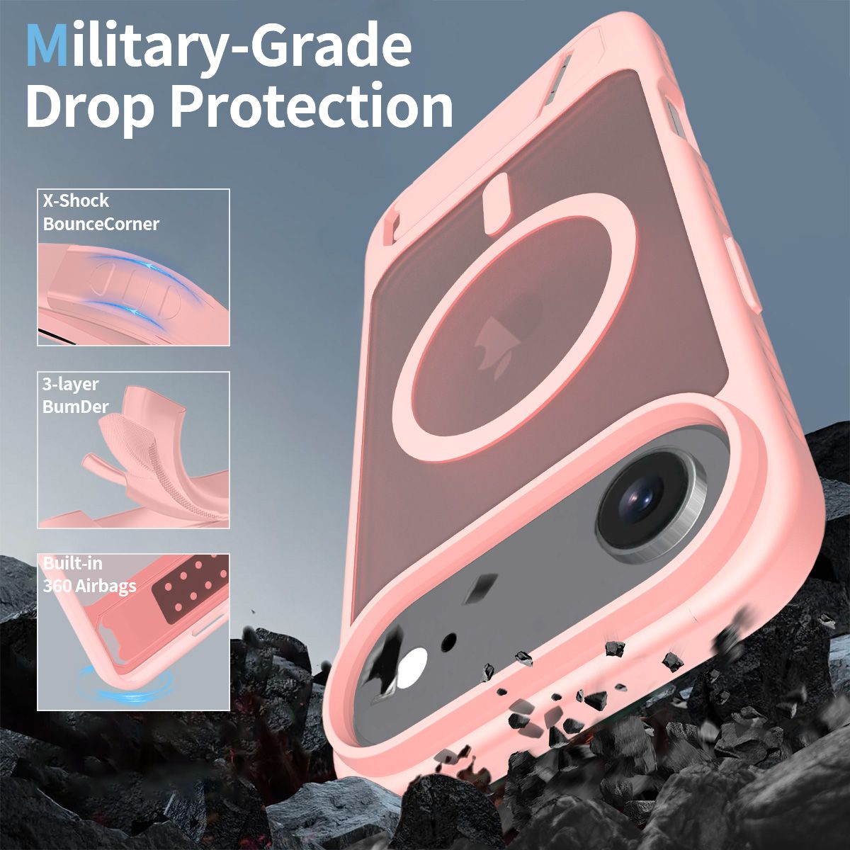Tilt 45° Frosted Magnetic Stand Case — 79