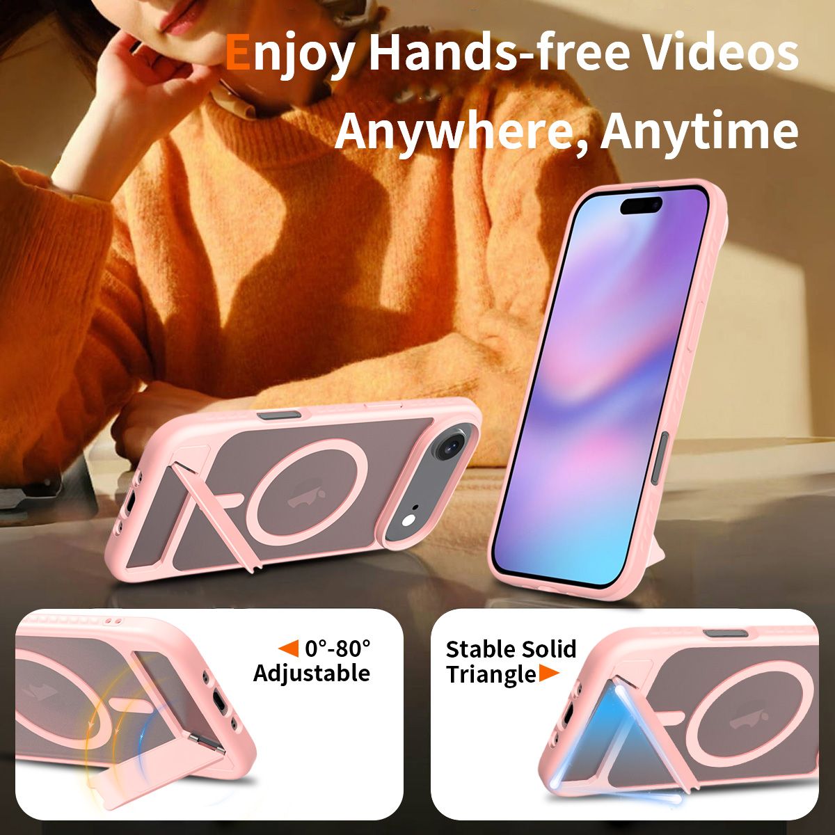 Tilt 45° Frosted Magnetic Stand Case — 81