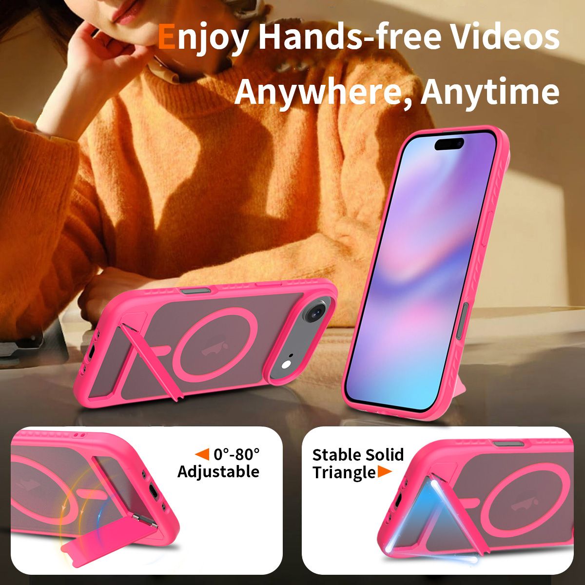 Tilt 45° Frosted Magnetic Stand Case — 88
