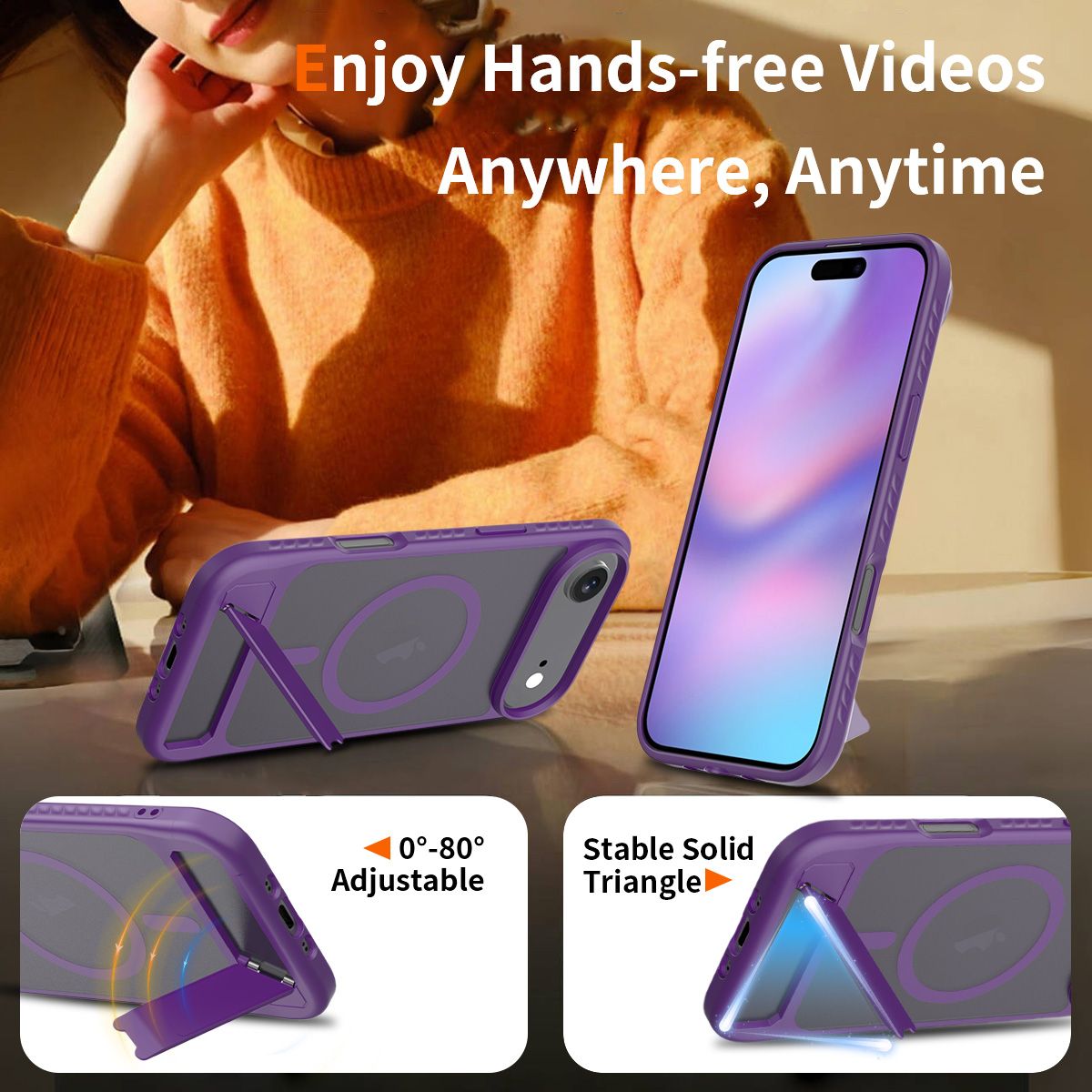 Tilt 45° Frosted Magnetic Stand Case — 102