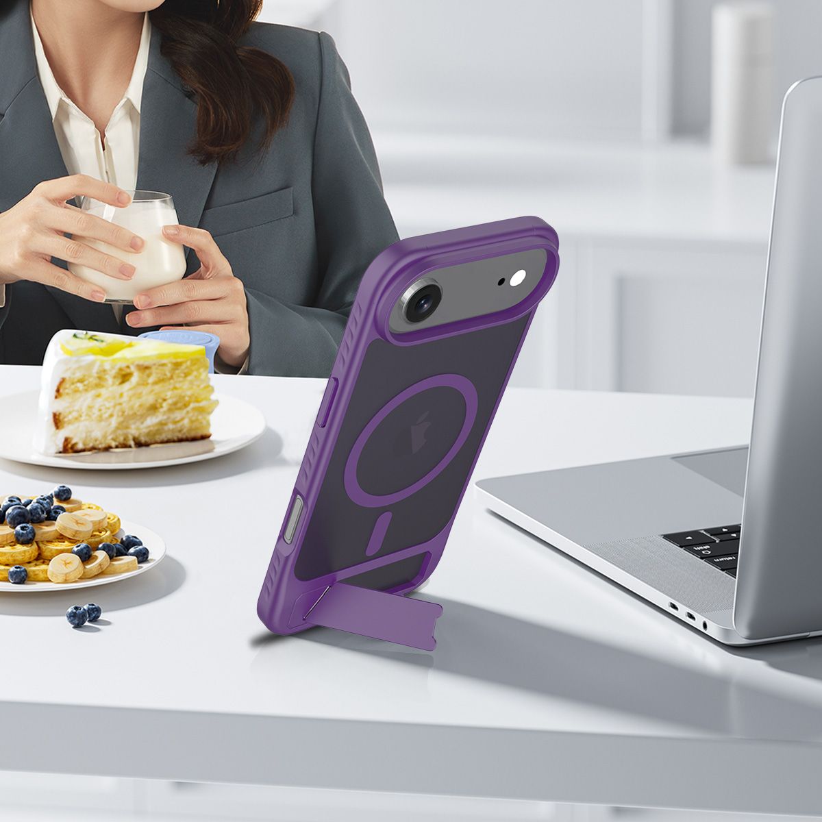 Tilt 45° Frosted Magnetic Stand Case — 103