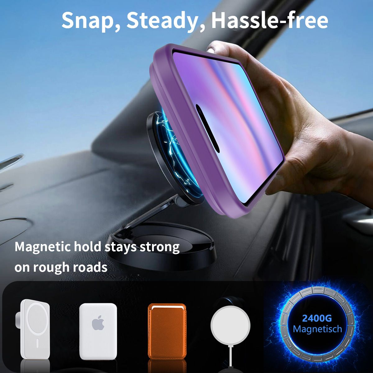 Tilt 45° Frosted Magnetic Stand Case — 104