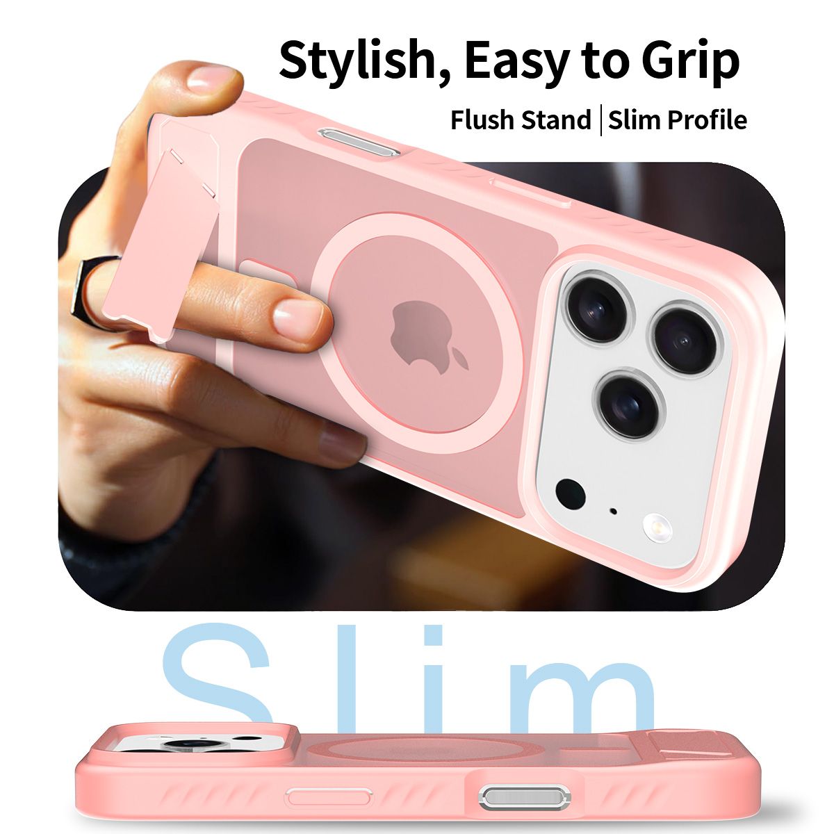 Tilt 45° Frosted Magnetic Stand Case — 123
