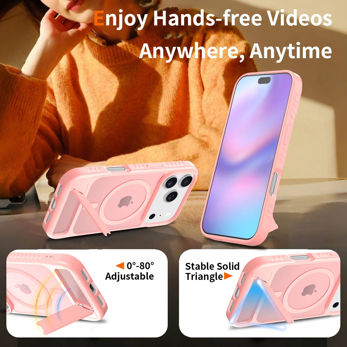 Tilt 45° Frosted Magnetic Stand Case — 124