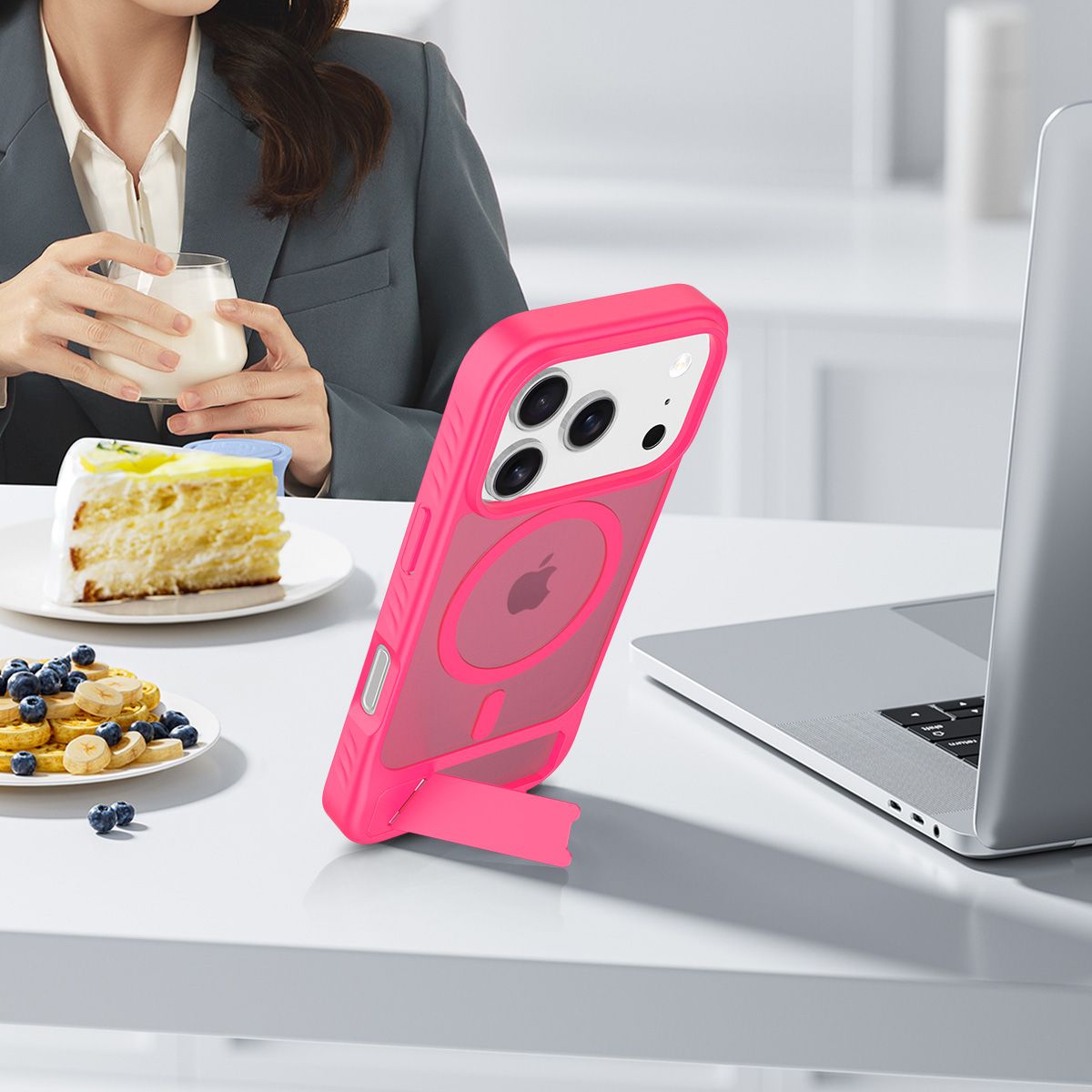 Tilt 45° Frosted Magnetic Stand Case — 132