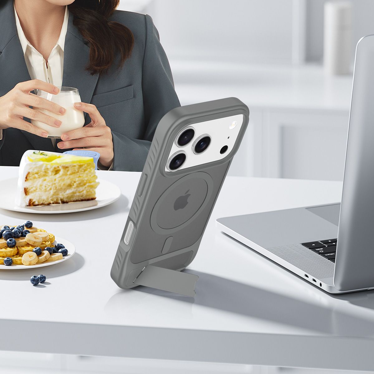 Tilt 45° Frosted Magnetic Stand Case — 154