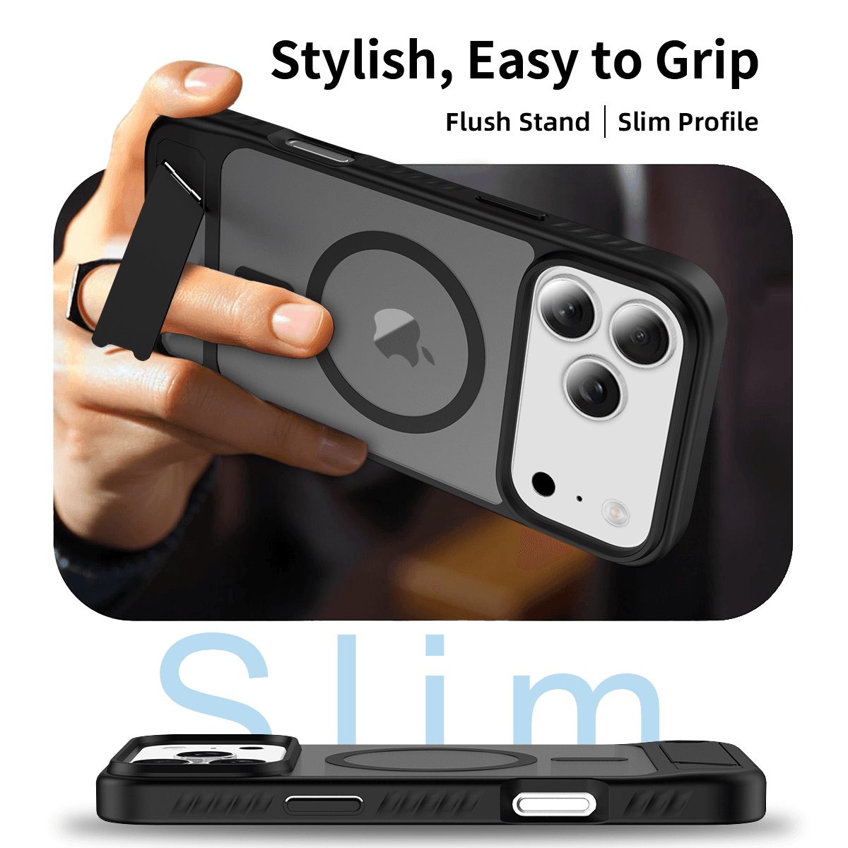 Tilt 45° Frosted Magnetic Stand Case — 159