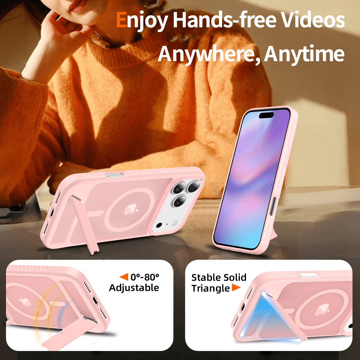 Tilt 45° Frosted Magnetic Stand Case — 169
