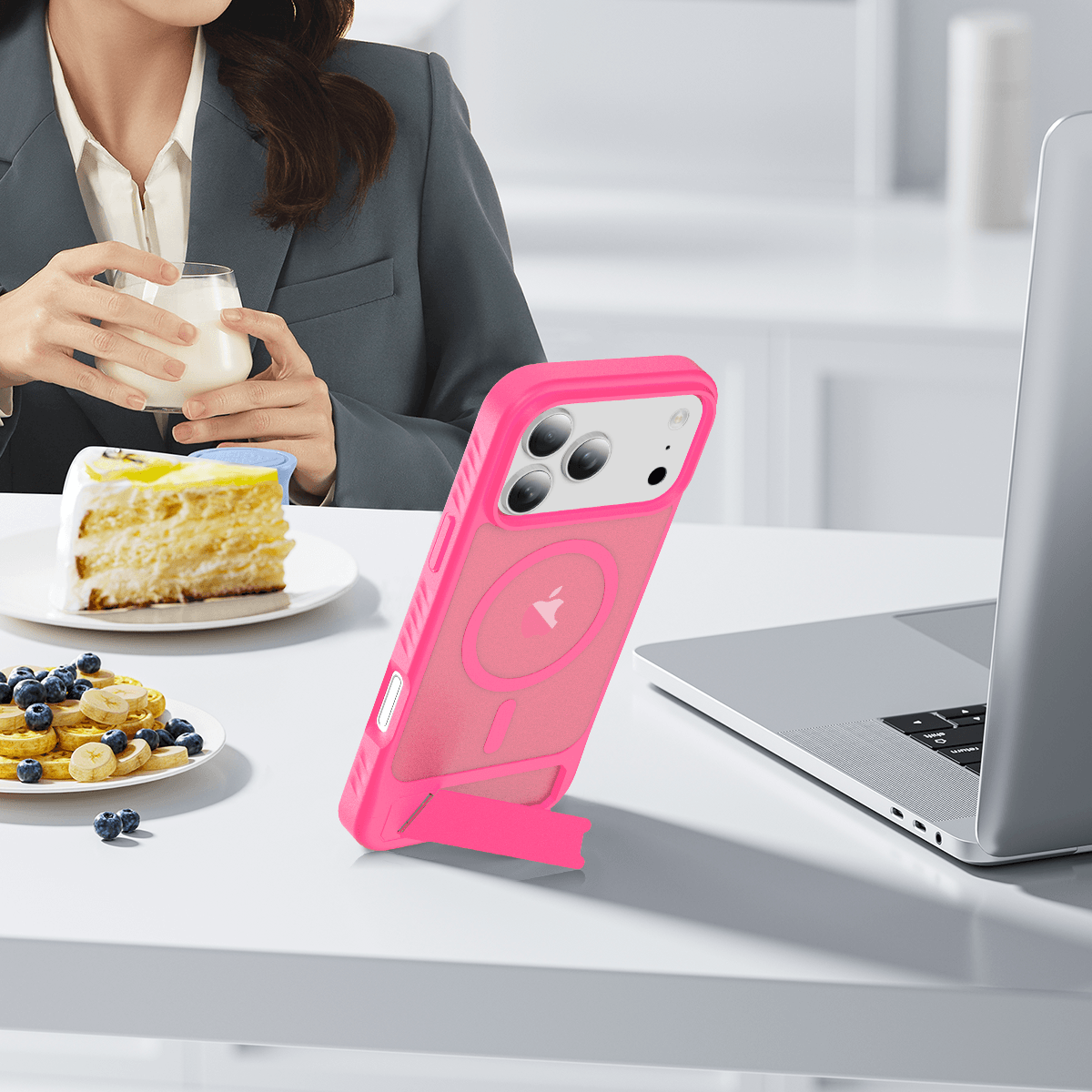 Tilt 45° Frosted Magnetic Stand Case — 177