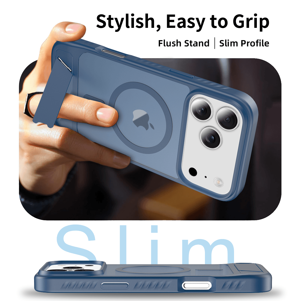 Tilt 45° Frosted Magnetic Stand Case — 182