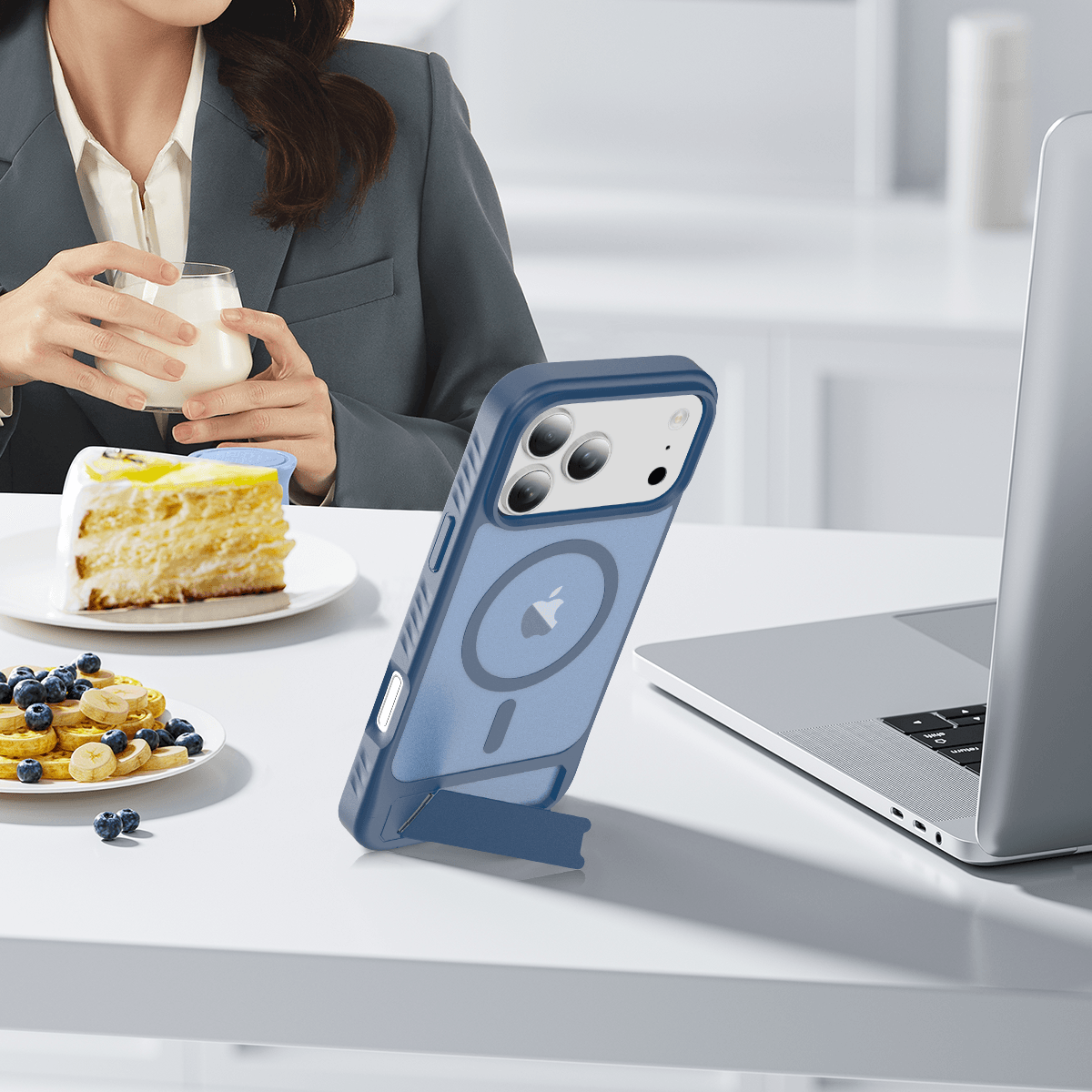 Tilt 45° Frosted Magnetic Stand Case — 184