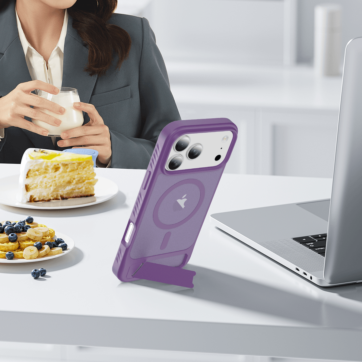 Tilt 45° Frosted Magnetic Stand Case — 191
