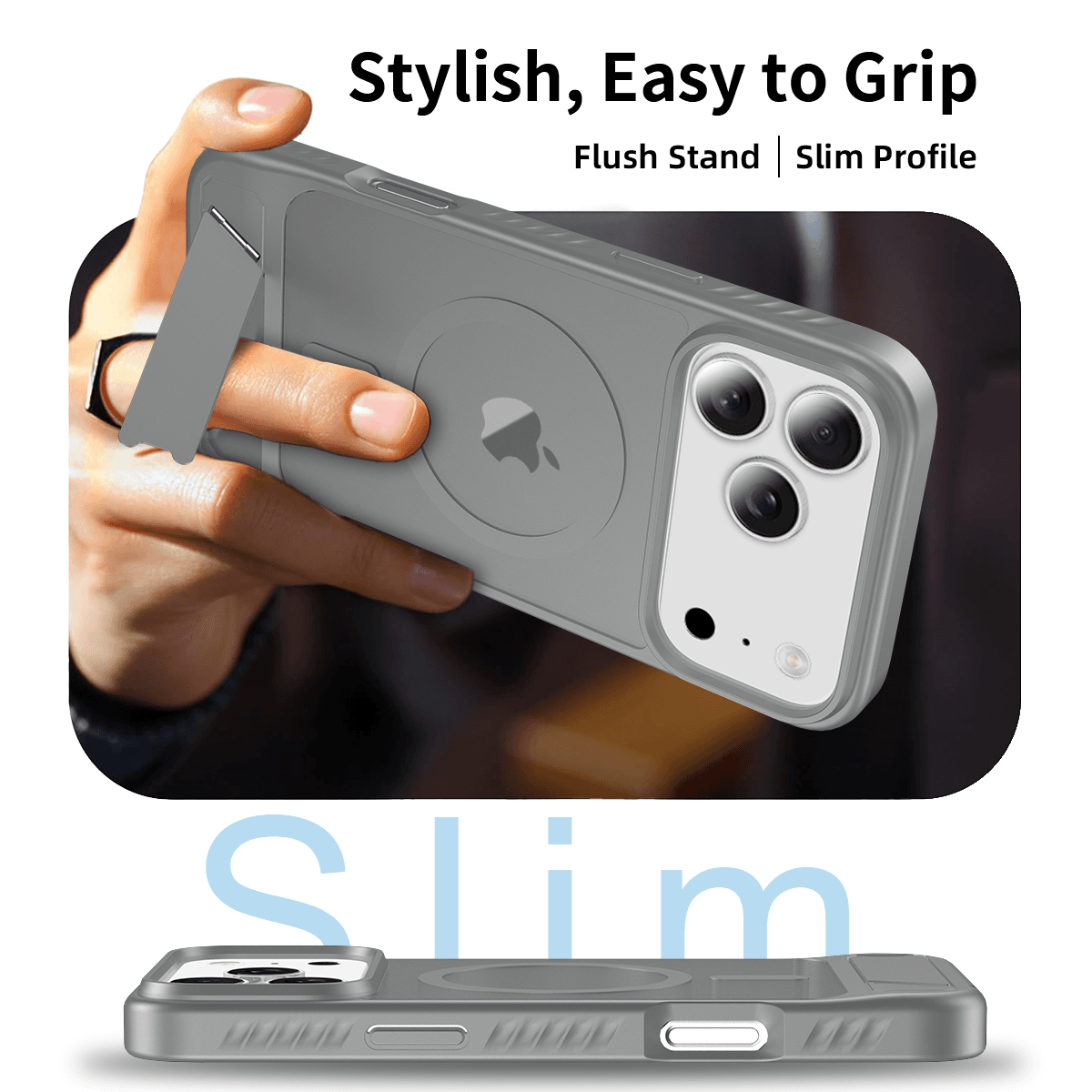 Tilt 45° Frosted Magnetic Stand Case — 196