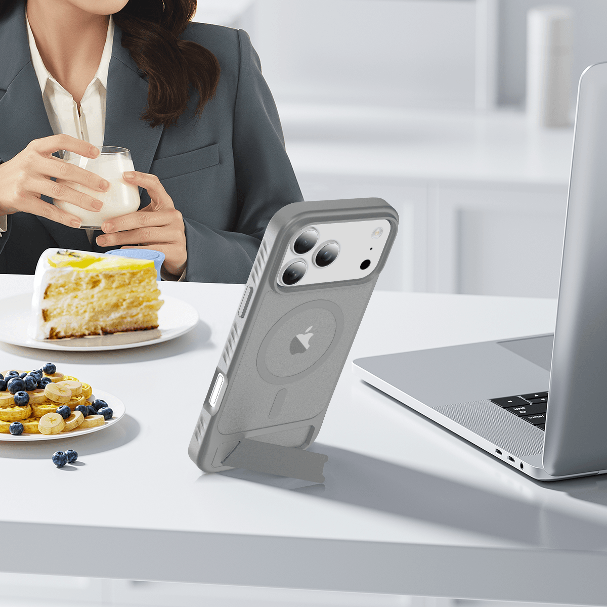 Tilt 45° Frosted Magnetic Stand Case — 198