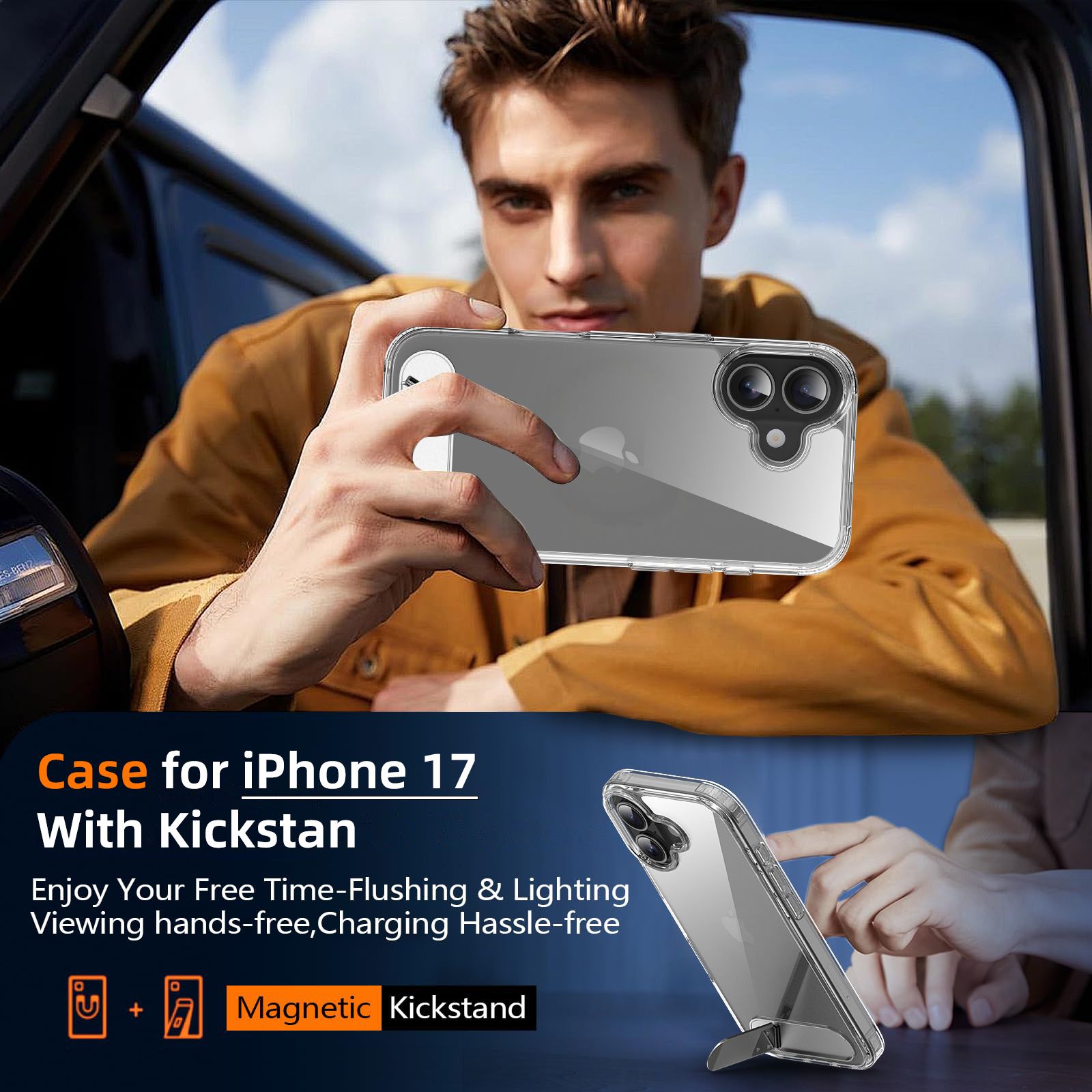 Ridge Clear Case with Kickstand — 3