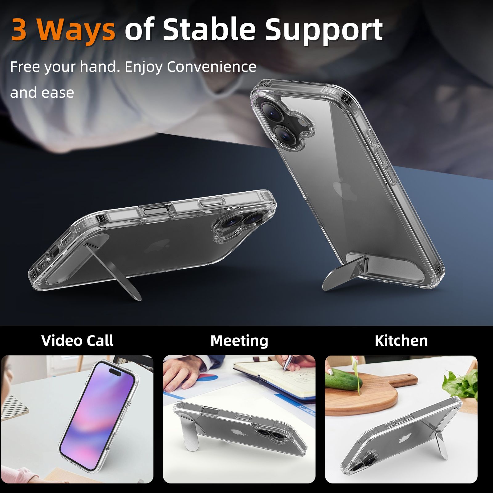 Ridge Clear Case with Kickstand — 6