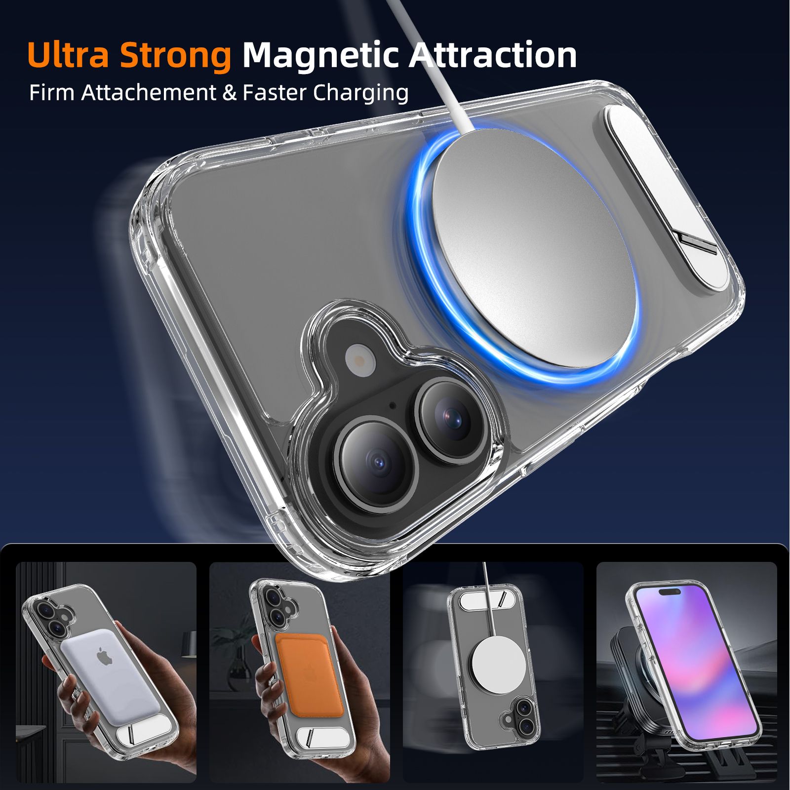 Ridge Magsafe Clear Case with Kickstand — 4