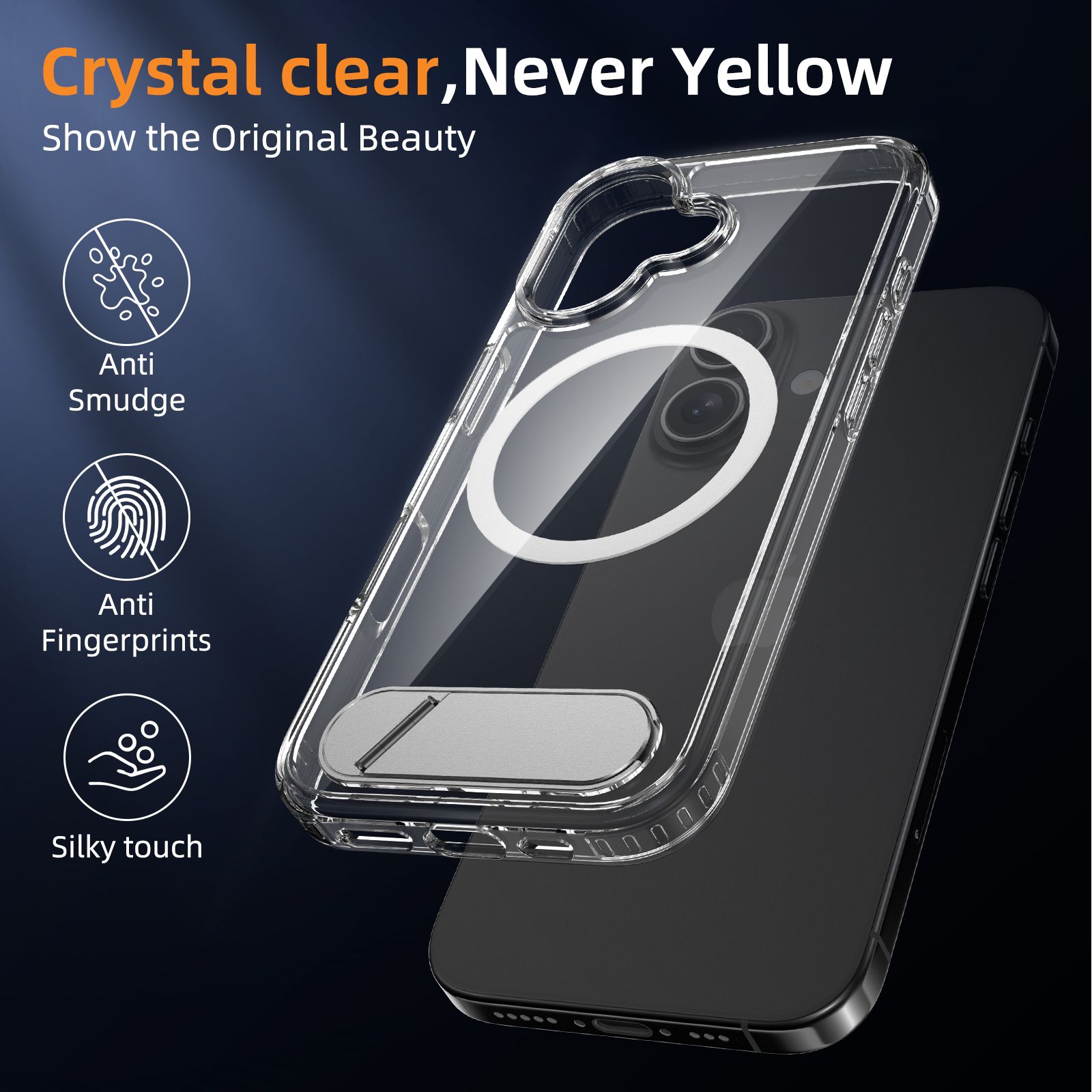 Ridge Magsafe Clear Case with Kickstand — 6