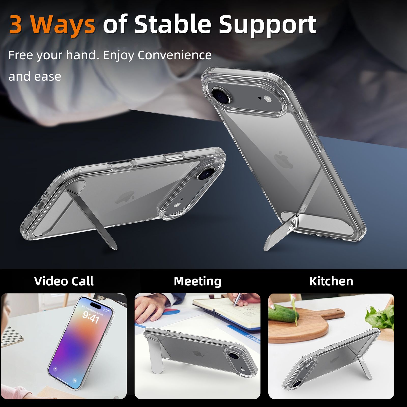 Ridge Clear Case with Kickstand — 17