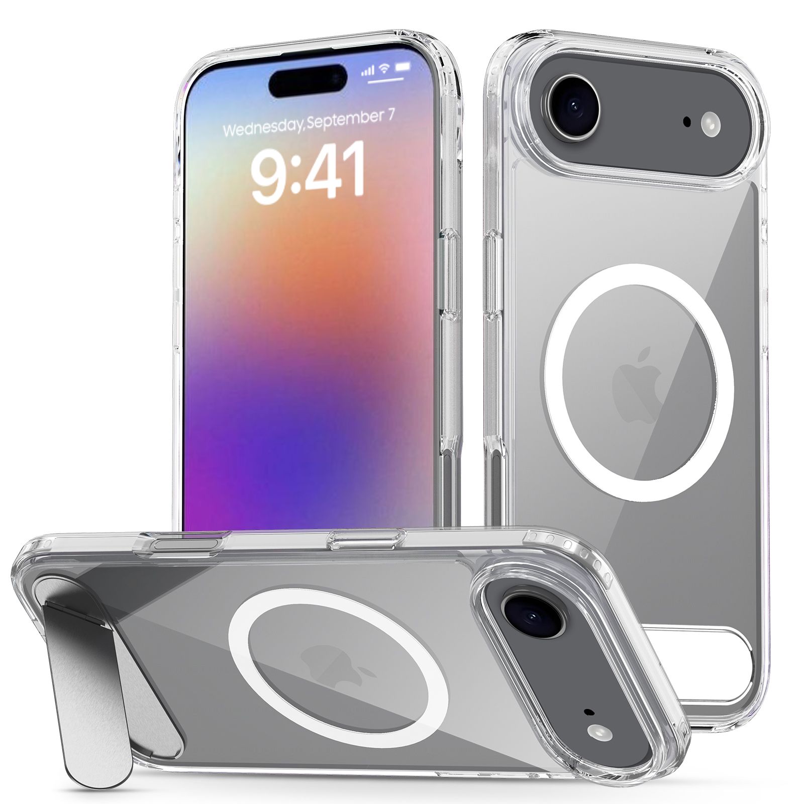 Ridge Magsafe Clear Case with Kickstand — 15