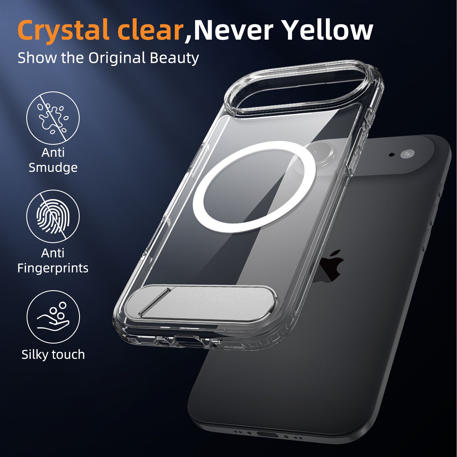 Ridge Magsafe Clear Case with Kickstand — 19