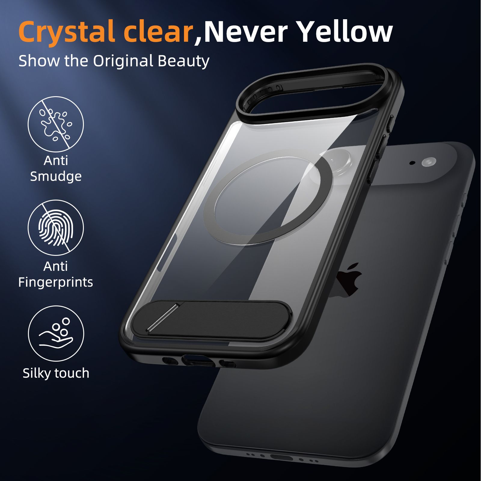 Ridge Magsafe Clear Case with Kickstand — 26