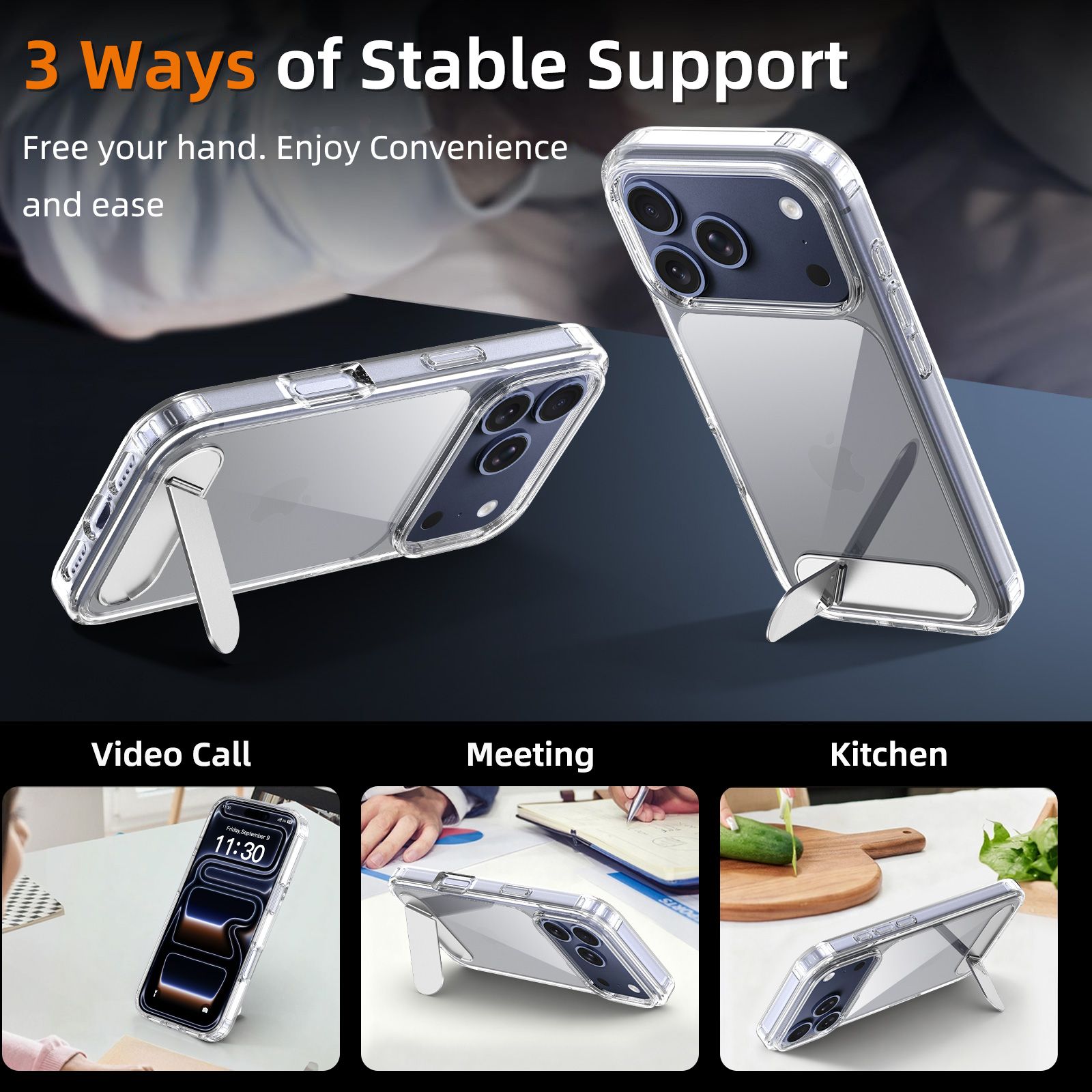 Ridge Clear Case with Kickstand — 28