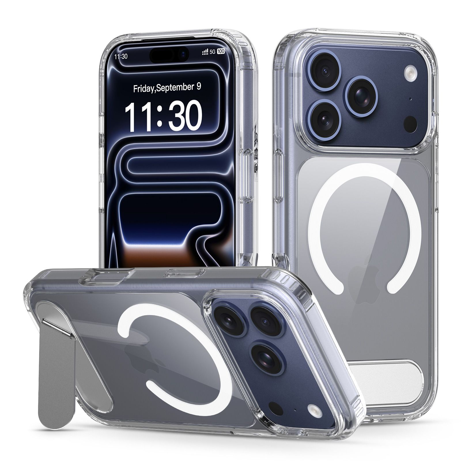 Ridge Magsafe Clear Case with Kickstand — 28