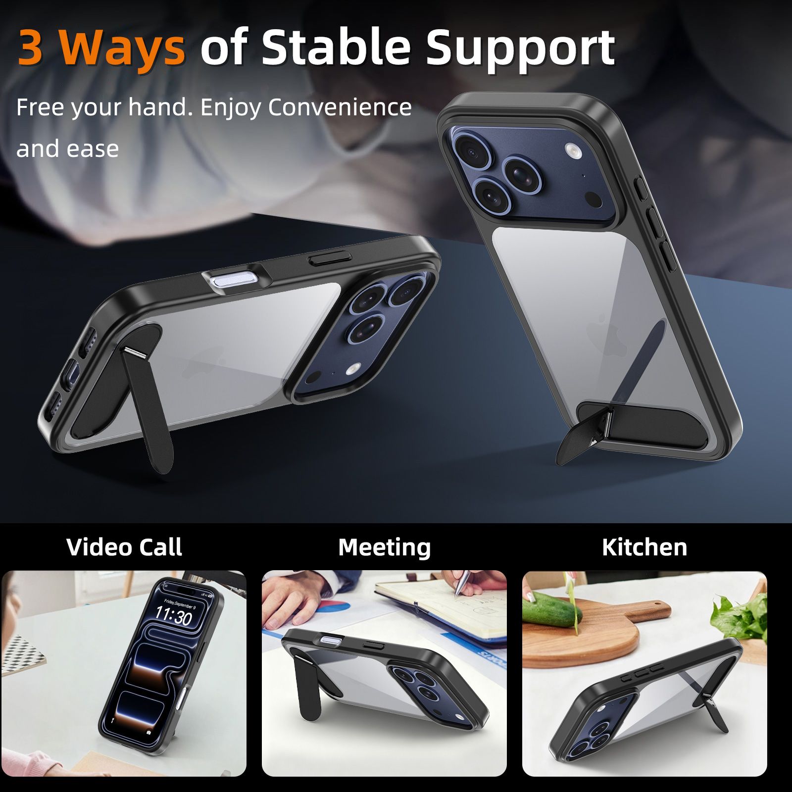 Ridge Clear Case with Kickstand — 40