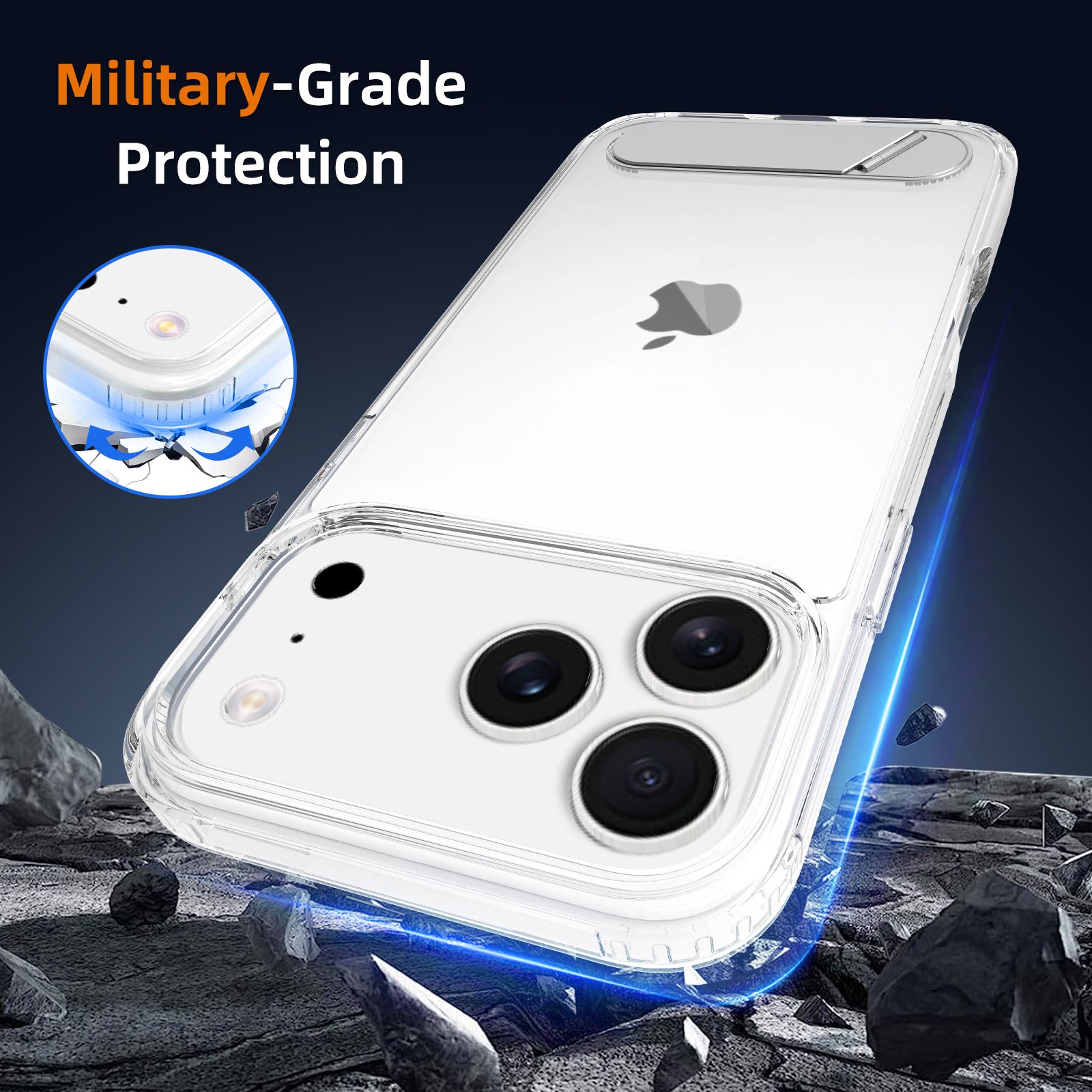 Ridge Clear Case with Kickstand — 53
