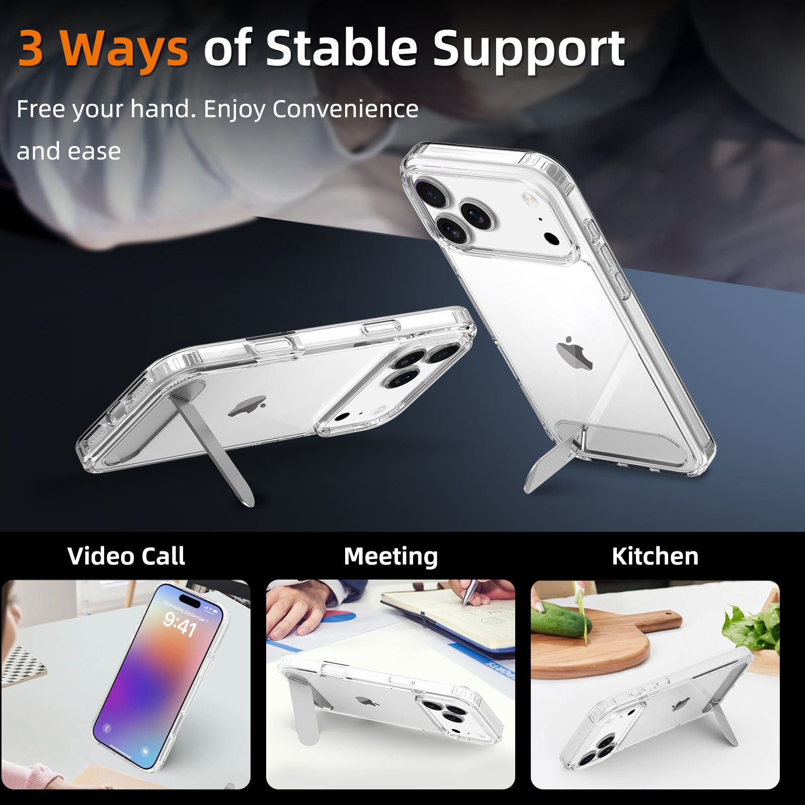 Ridge Clear Case with Kickstand — 55