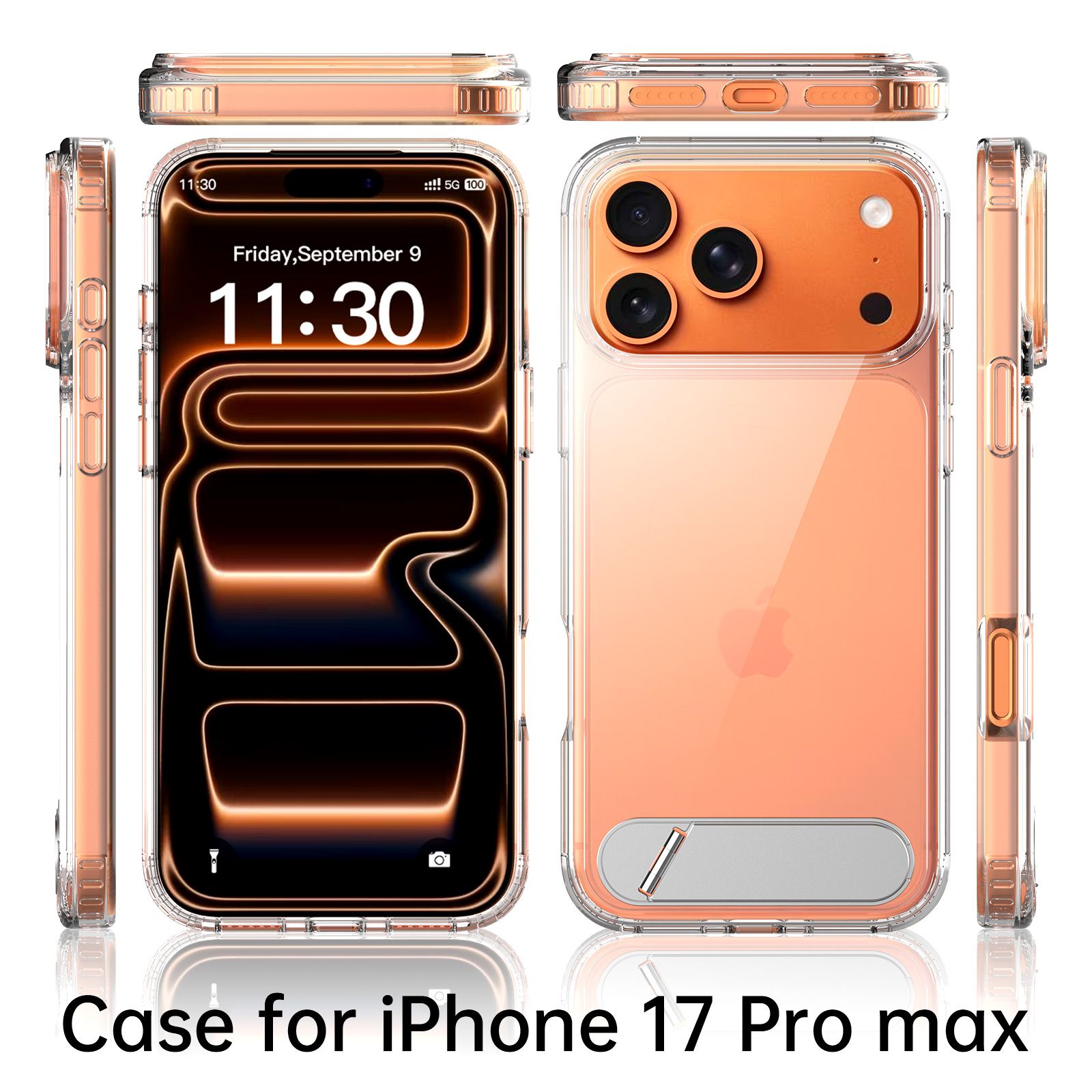 Ridge Clear Case with Kickstand