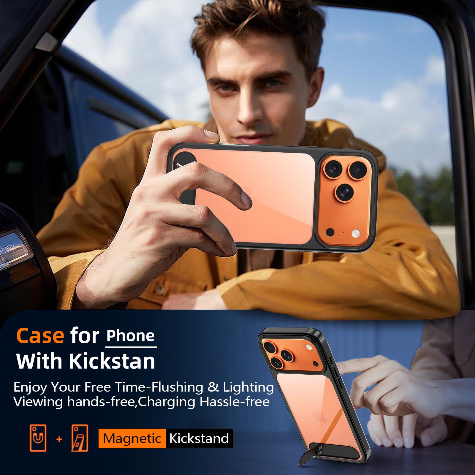 Ridge Clear Case with Kickstand — 58